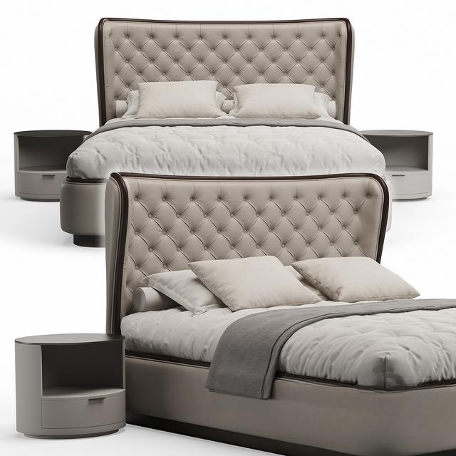 Quilted Modern Bed bed