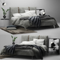 Grey Modern Bed bed
