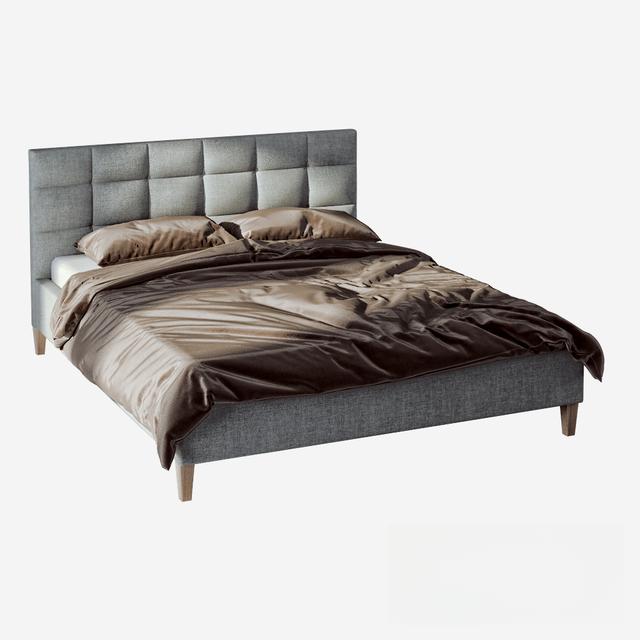 Grey Square Bed bed