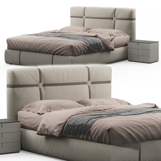 Modern Bed Beige bed