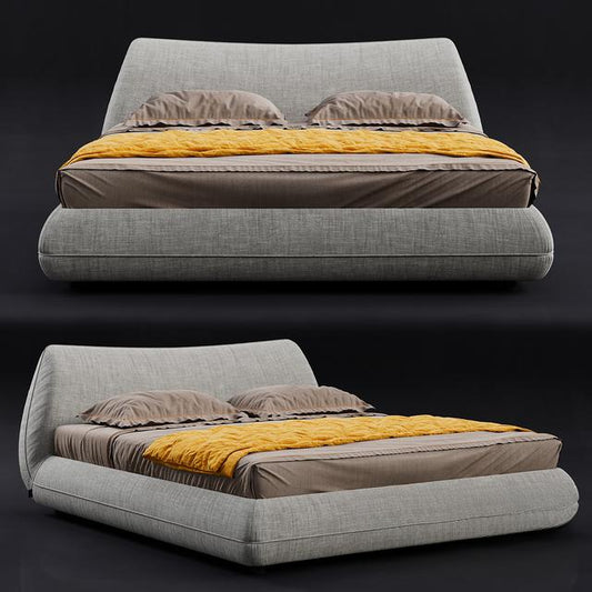 Modern grey Bed bed