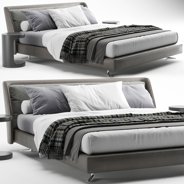 Modern Grey Bed bed