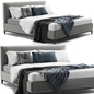 Grey Modern Bed bed