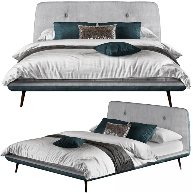 Grey Modern Bed bed