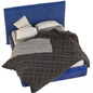 Blue Quilted Bed bed