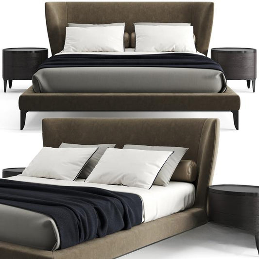 Modern Leather Bed bed