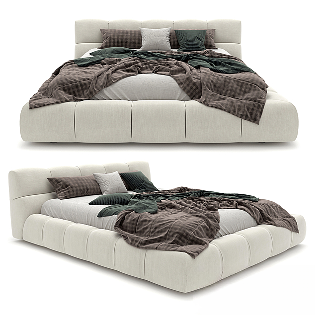 Modern White Bed bed
