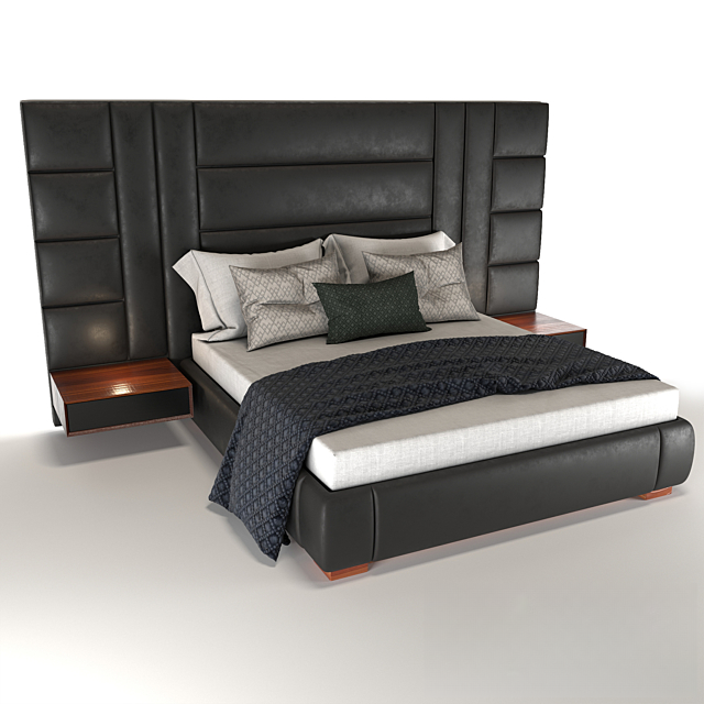 Modern Leather Bed bed