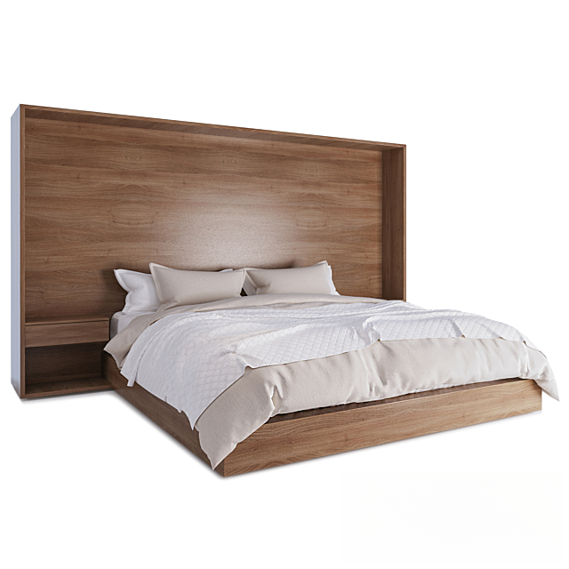 Wooden Bed bed
