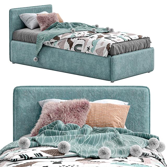 Teal Modern Bed bed