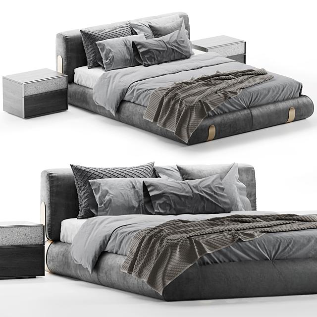 Modern Grey Bed bed