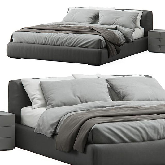 Grey Modern Bed bed