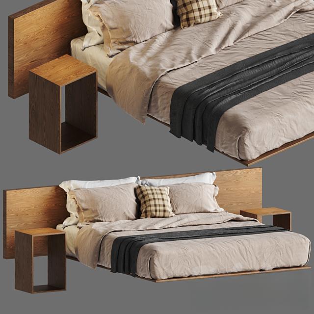Wooden Bed bed