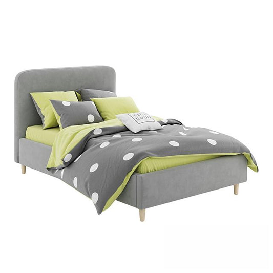 Grey Polka Dot Bed bed