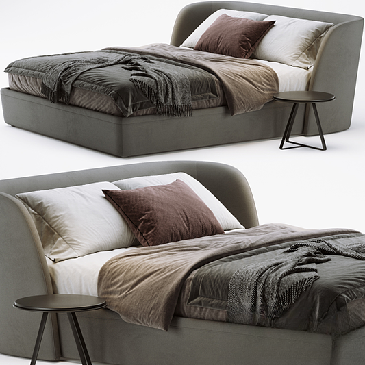 Grey Modern Bed