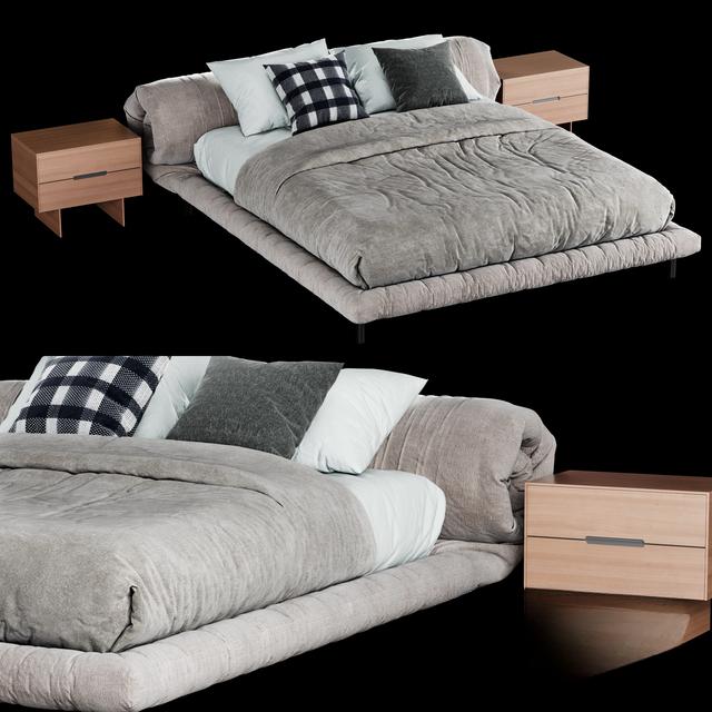 Modern Bed Gray bed
