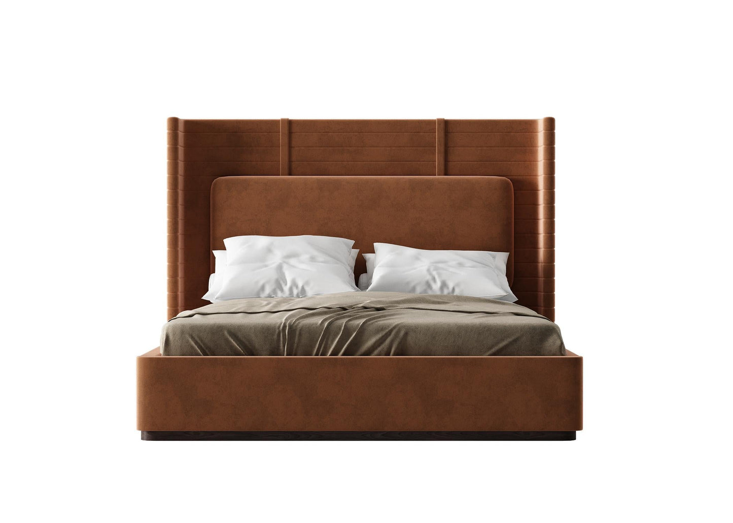 Brown Leather Bed bed