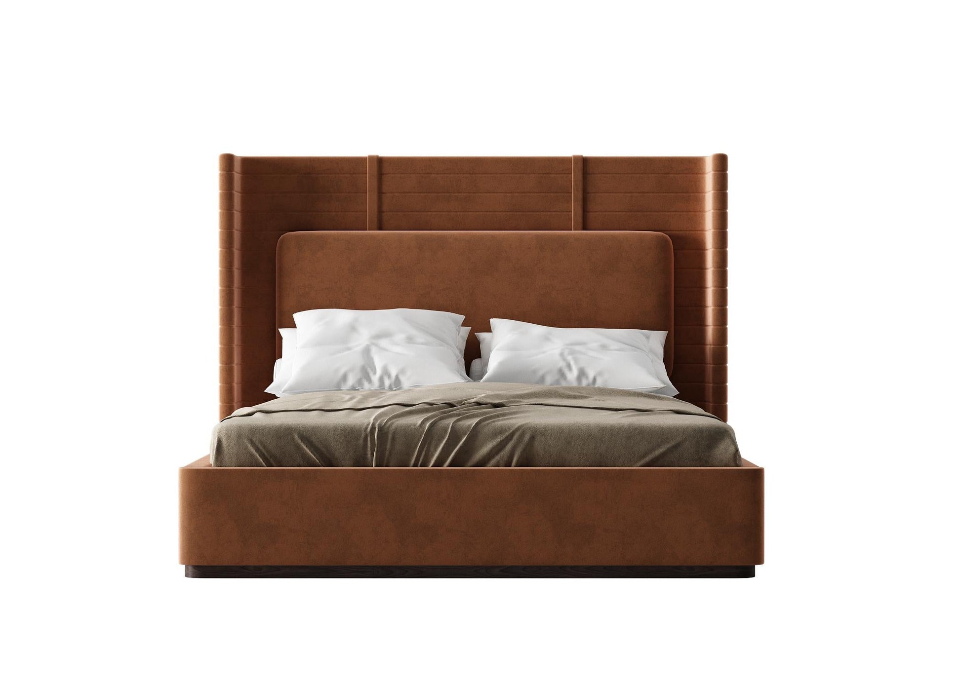 Brown Leather Bed bed