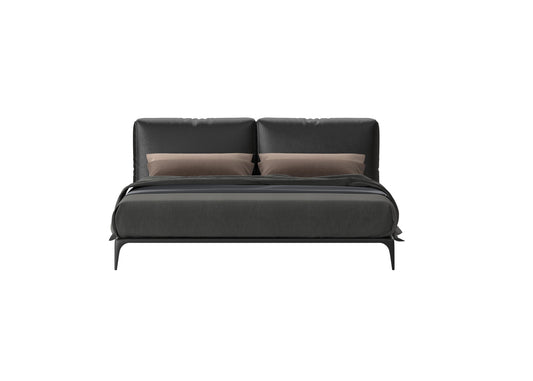 Black Leather Bed