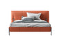 Orange Leather Bed bed