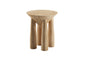Natural Wood Side Table 3D Model - Wabi-Sabi Textured Legs for Tea Room Decor chair