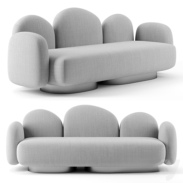 Gray Soft Modern Sofa sofa
