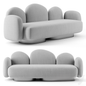 Gray Soft Modern Sofa sofa