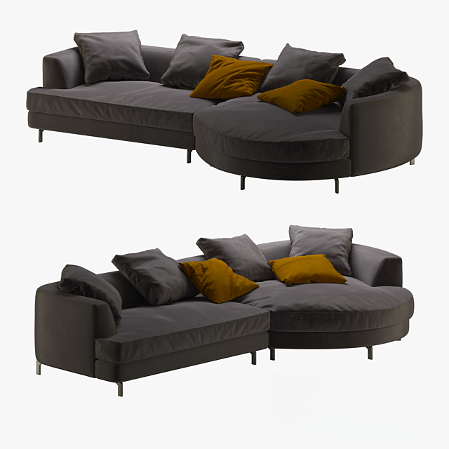 Grey L-shaped Sofa sofa