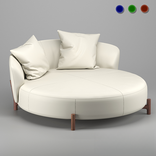 Round White Sofa sofa