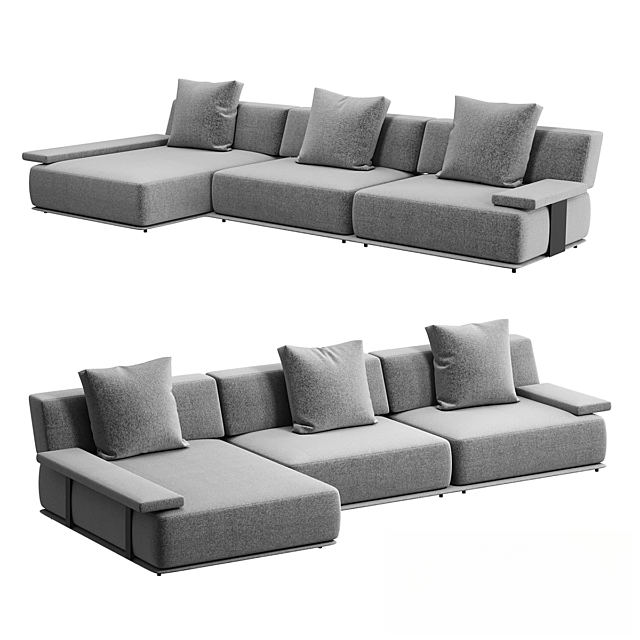 Grey L-shaped Sofa sofa