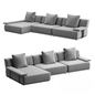 Grey L-shaped Sofa sofa