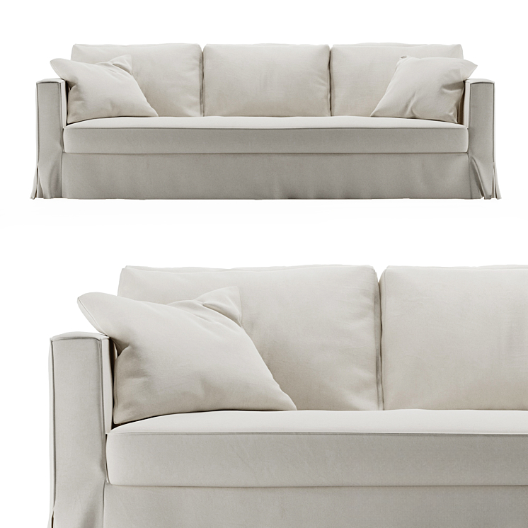 Beige Simple Sofa sofa