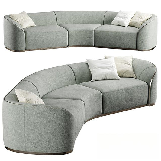 Curved Grey Sofa sofa
