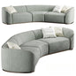 Curved Grey Sofa sofa