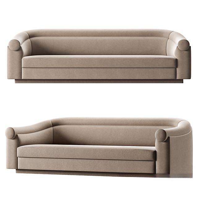 Curved Armrests Modern Sofa sofa
