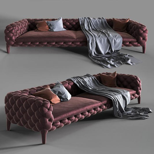 Buttoned Tufted Sofa