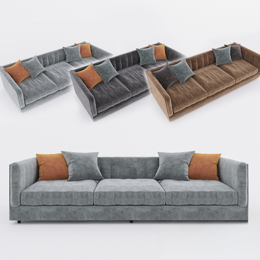 Grey Brown Modern Sofa
