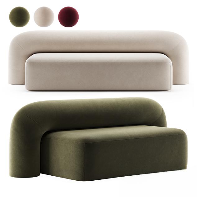 Curved Minimalist Sofa sofa