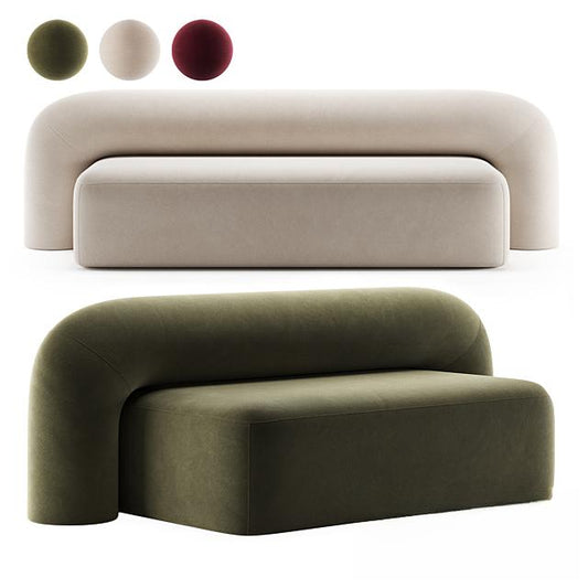 Curved Minimalist Sofa sofa