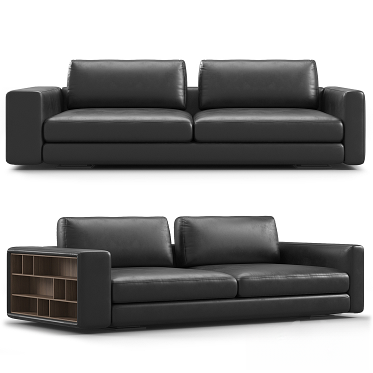 Black Leather Sofa sofa
