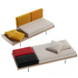 Multicolor Simple Sofa Bed sofa