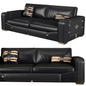 Black Leather Sofa sofa