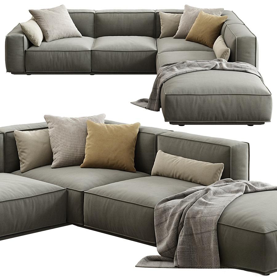 Gray L-shaped Sofa sofa