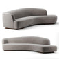 Curved Grey Sofa sofa