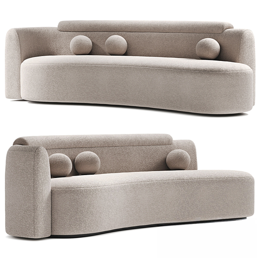 Curved Shape Modern Sofa sofa