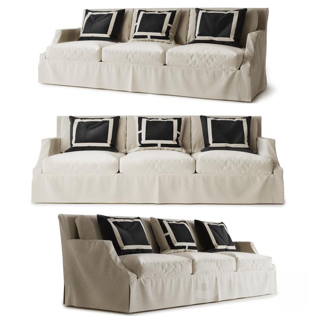 Three - seat Sofa Cover Beige sofa