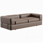 Brown Leather Modern Sofa sofa