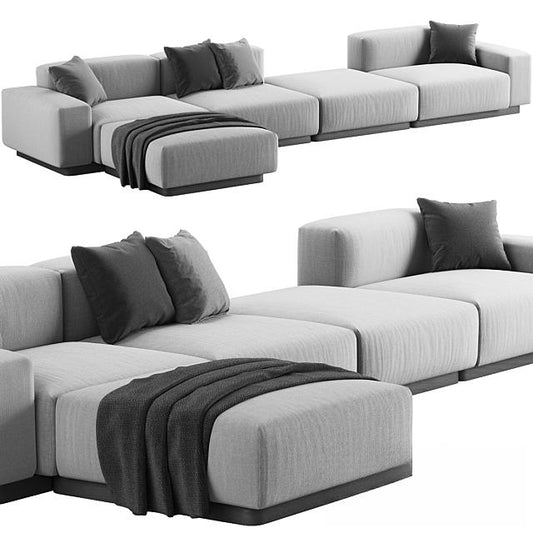 Modern L-shaped sofa sofa