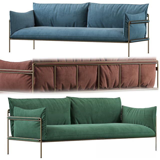 Blue Green Brown Sofa sofa