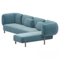 Blue L-shaped Sofa sofa